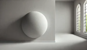 A close-up view of a matte-painted wall in a modern interio