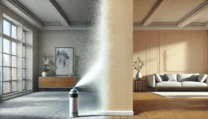 spray painted wall vs brush painted wall